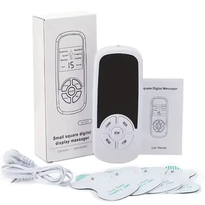 Stimulateur musculaire électrique multifonctionnel à impulsions, masseur dorsal, TENS, acupuncture,