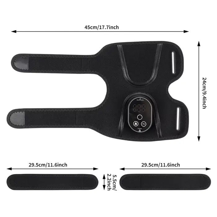 Attelle de massage chauffante sans fil pour coude