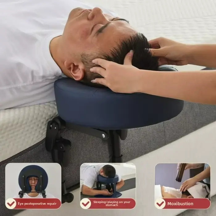 Kit de repose-tête de Massage pour matelas de lit avec oreiller facial en mousse à mémoire de forme pour Salon SPA