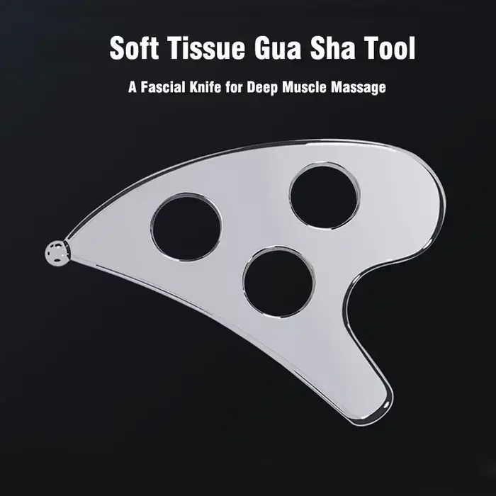 Outil intelligent de massage Gua Sha à trois trous pour la relaxation musculaire profonde