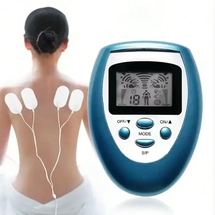 Stimulateur musculaire TENS EMS, masseur à impulsion électrique, électrostimulateur basse fréquence,