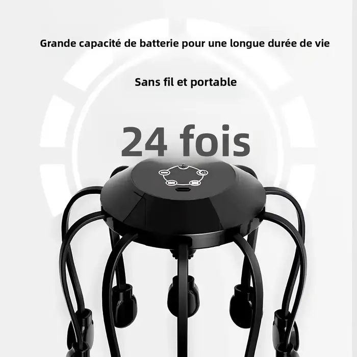 Masseur de tête électrique Octopus à 10/14 griffes