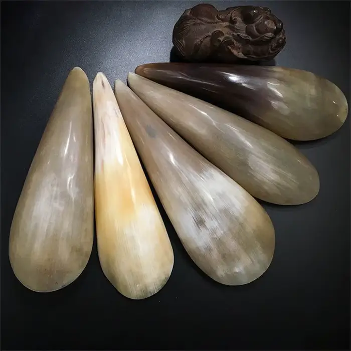 Corne de buffle naturelle, outil de Massage Guasha, Acupuncture Spa thérapie Gua Sha, planche à grat