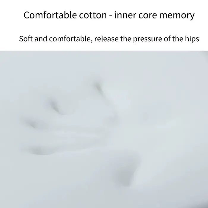Coussin de siège ergonomique en coton à mémoire de forme pour étudiant, coussin pour hémorroïdes, ou