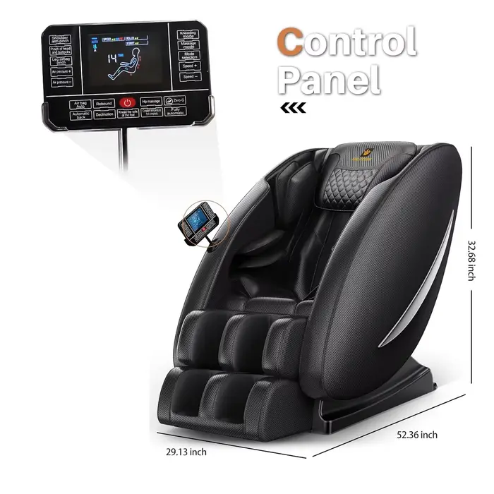 Fauteuil de massage inclinable avec zéro gravité, fauteuil de massage complet du corps avec chauffag