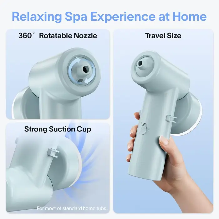 Jet de bain spa sans fil rechargeable