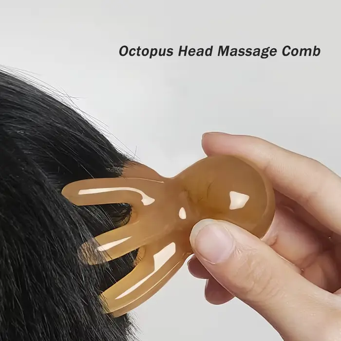 Peigne de Massage en résine poulpe