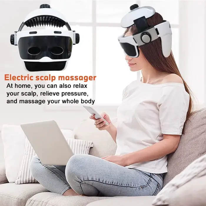 Casque de Massage électrique à pression d'air