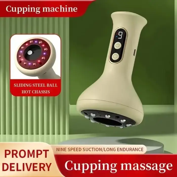 Masseur Abdominal portatif Rechargeable par USB avec une intensité réglable de ventouses Guasha pour