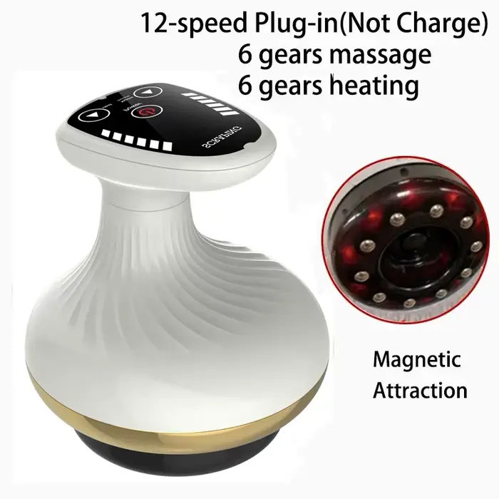 Appareil de massage par ventouses électriques avec 6 modes, masseur anti-cellulite, outil de massage