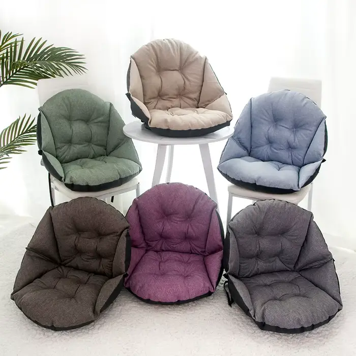 Coussin de siège semi-fermé avec dossier et coussin