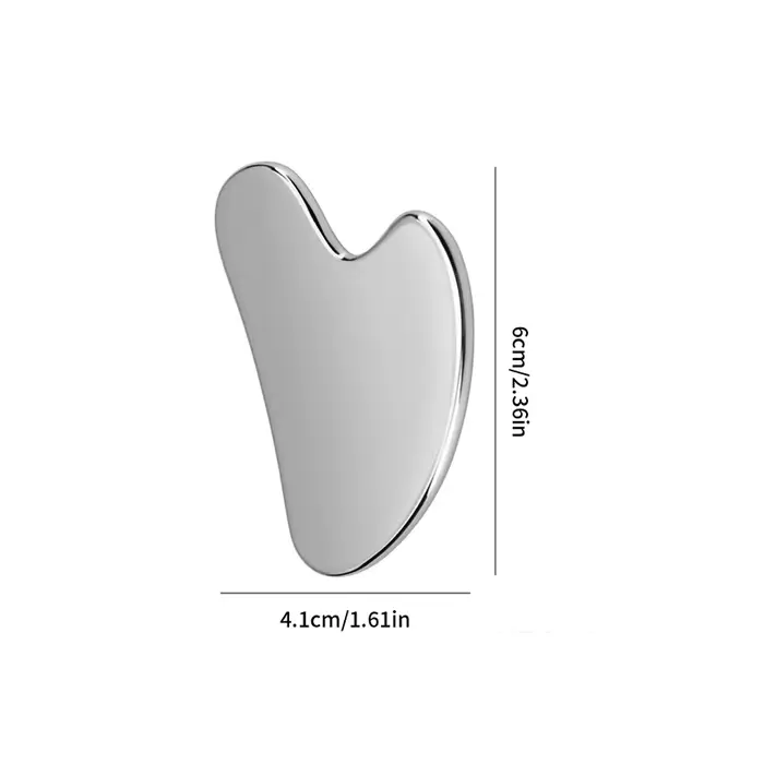1 pièces en acier inoxydable Gua Sha grattoir masseur pour visage cou corps Guasha outil de Massage 