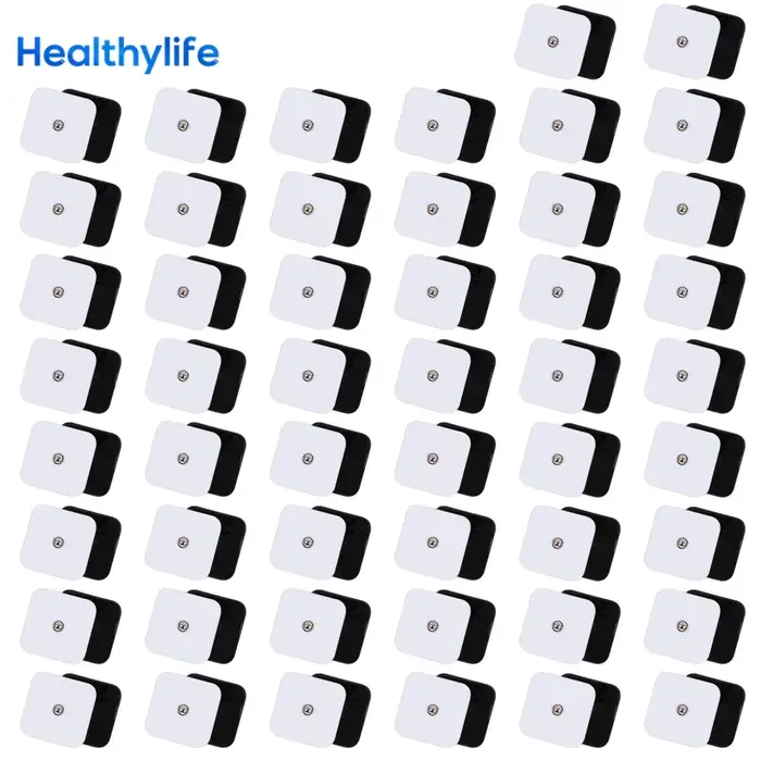 Électrode Tens de physiothérapie ​ Coussinets Gel conducteur thérapeutique pression d'impulsion électrique Compex stimulateur musculaire patchs de Massage