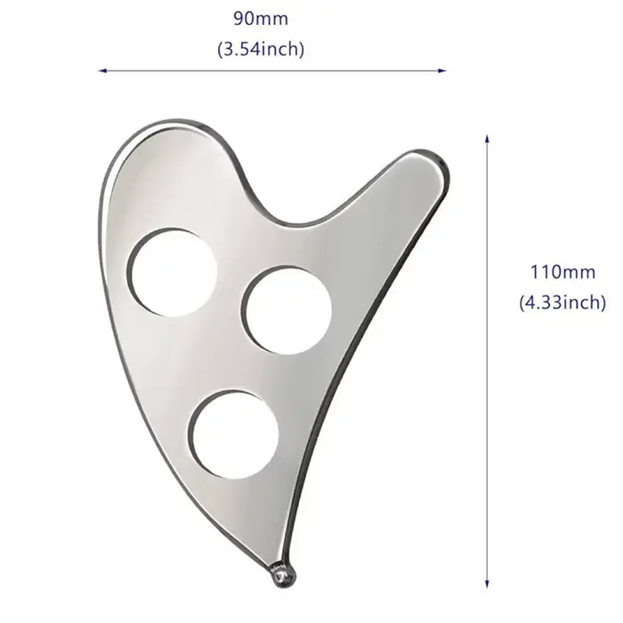 Outil intelligent de massage Gua Sha à trois trous pour la relaxation musculaire profonde
