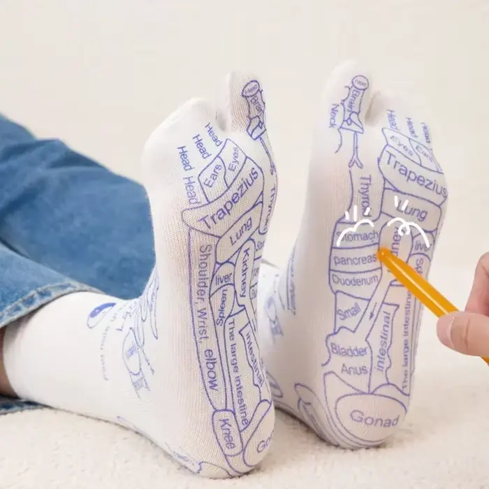 Massage soulager les pieds fatigués chaussettes acupression masseur