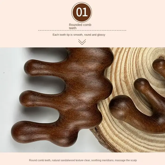 Cuir chevelu détendre méridien peigne de Massage antistatique Circulation sanguine tête