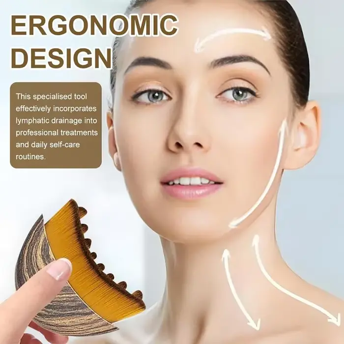 La brosse de massage pour le visage et le corps