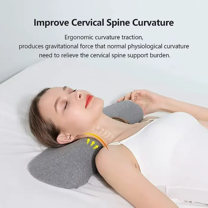 Oreiller cervical ergonomique en mousse à mémoire de forme