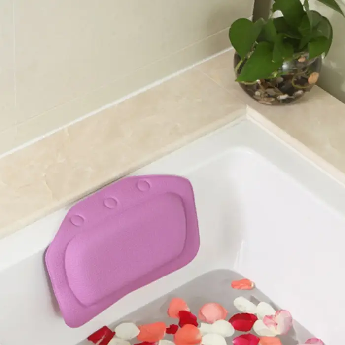 NICEYARD 21*31 cm cou baignoire coussin SPA bain oreiller doux appui-tête avec ventouse salle de bain fournitures accessoires de bain