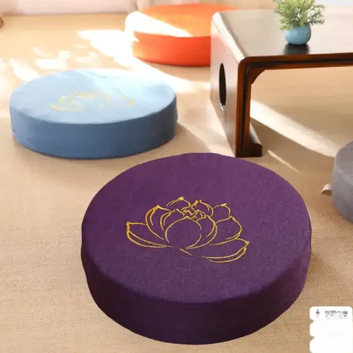 Coussin de méditation en lin 40x6 cm