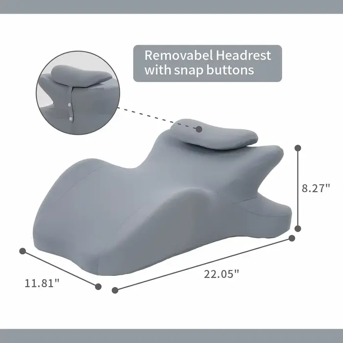 Coussin ergonomique en mousse à mémoire de forme multifonctionnel pour l'alignement du cou