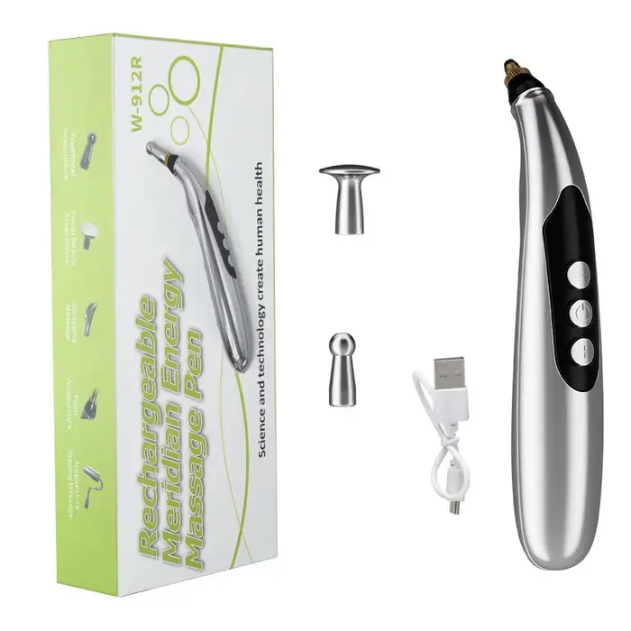 Stylo d'acupuncture électronique rechargeable, masseur de points, stylo de massage thérapeutique, so