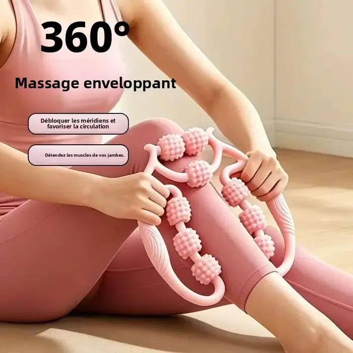 9 Roller Leg Massage Ring Handheld Muscle Relax