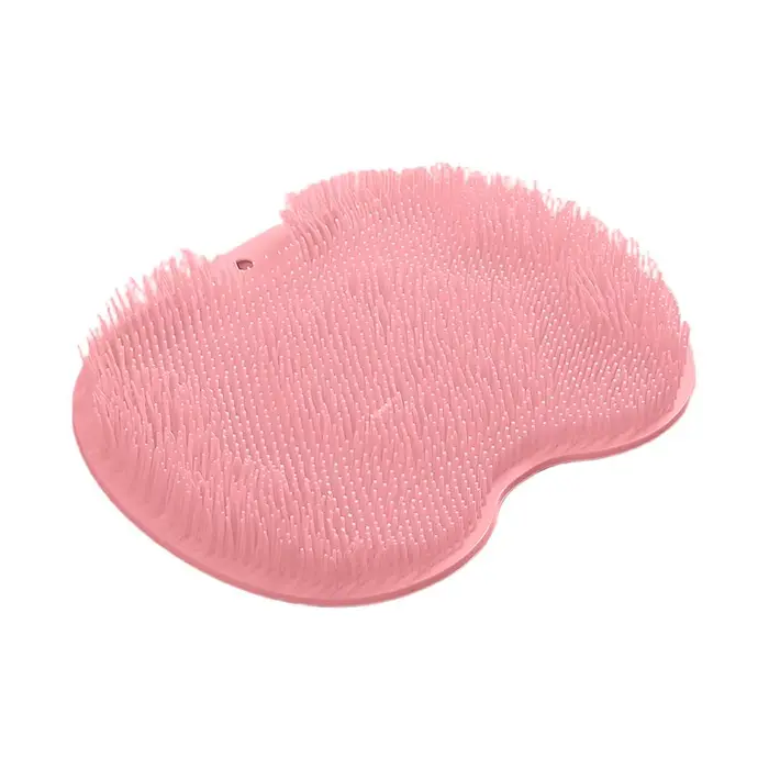 Brosse de massage pour le dos, grattoir exfoliant pour la douche, tapis de bain antidérapant en sili