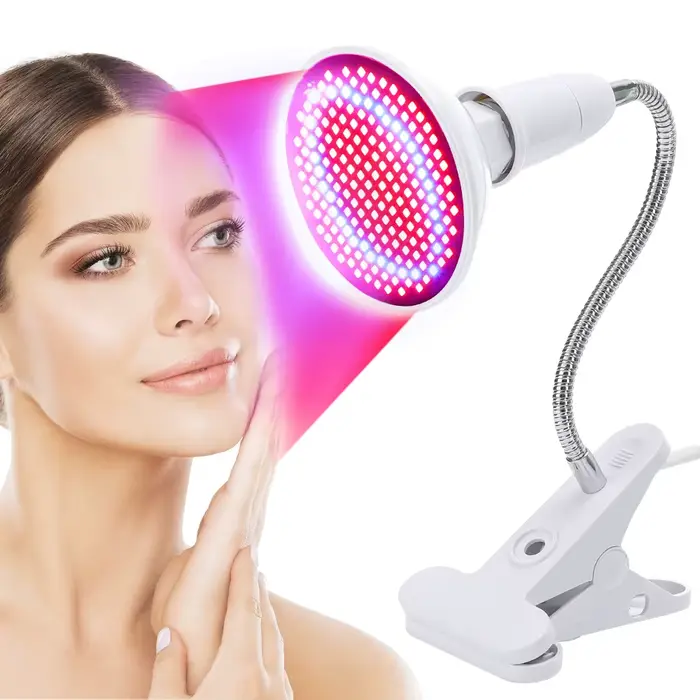Appareil de beauté LED à lumière rouge et bleue