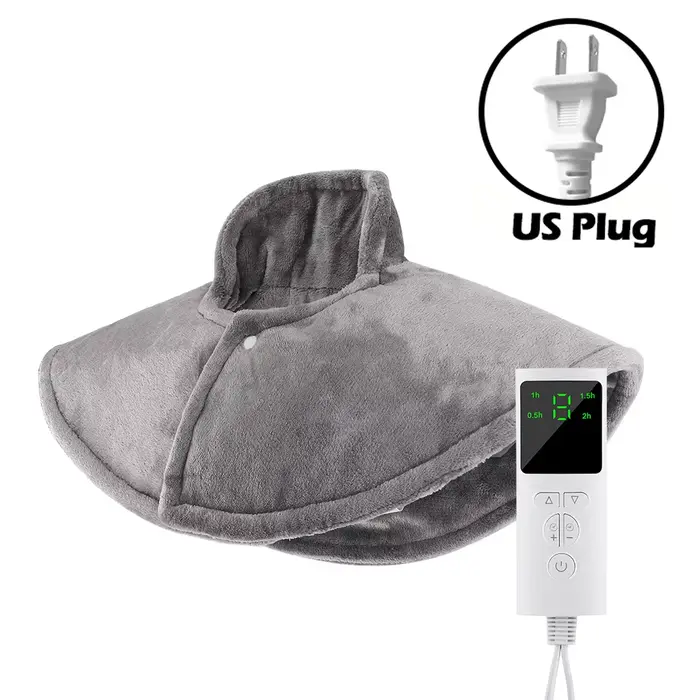 Coussin chauffant électrique pour les épaules et le cou, 9 niveaux, compresse chaude pour le dos, ch