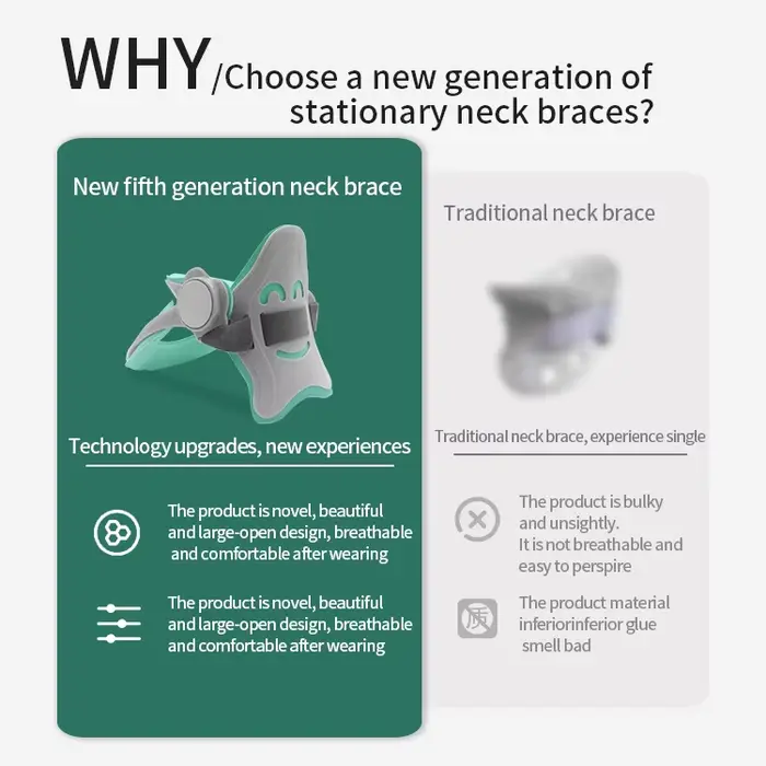 Oreiller ergonomique de soutien cervical avec sangle réglable en polyester respirant et confortable