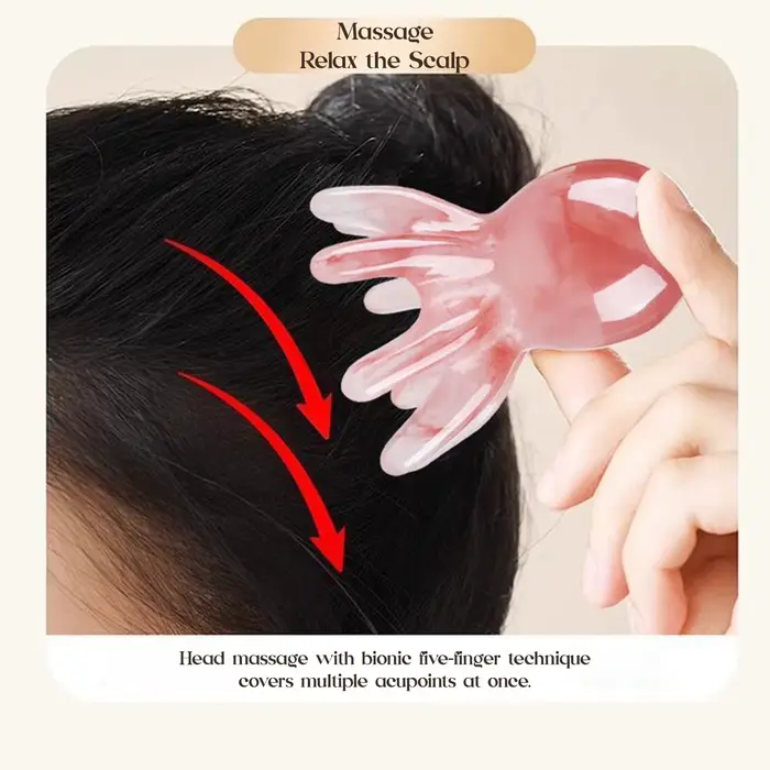 Peigne de Massage en résine poulpe