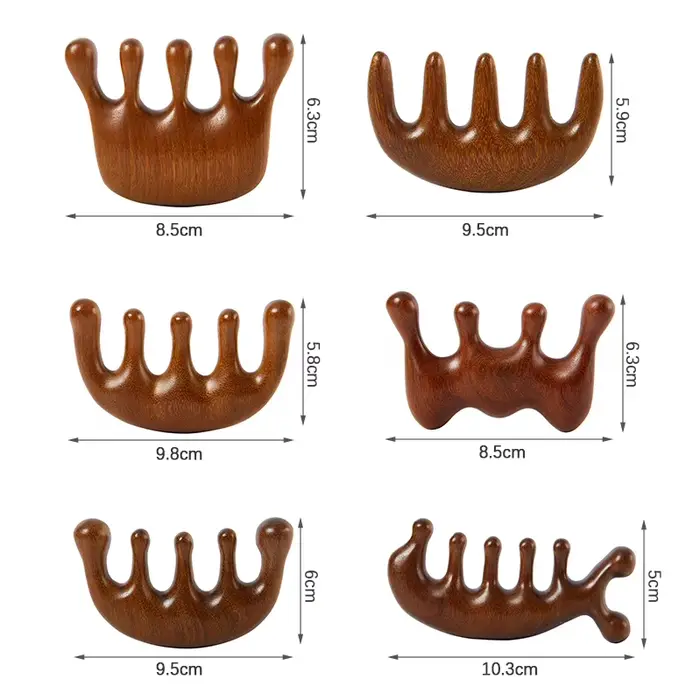 Peigne de Massage thérapeutique en bois