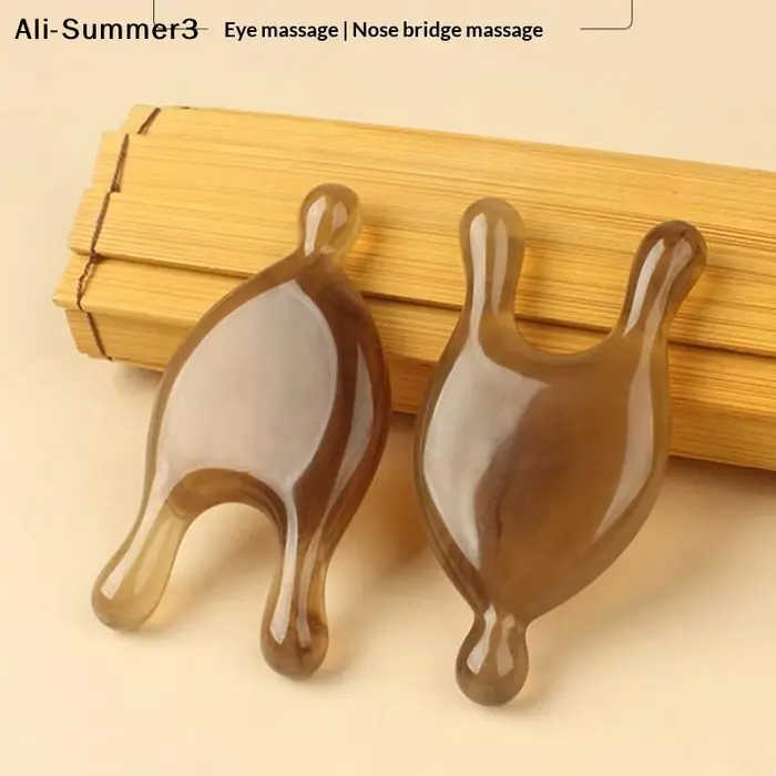 【Au】【A3】Peigne de massage en résine Guasha pour le visage et les yeux