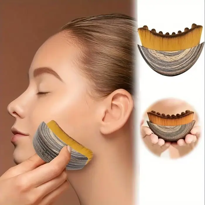 Brosse de drainage lymphatique pour le visage et le corps