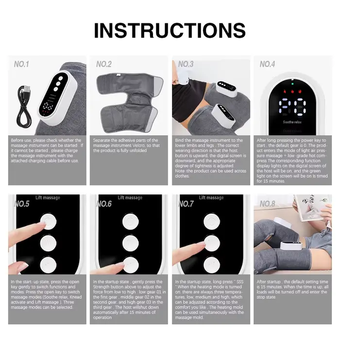 Ohio eur électrique à compression d'air pour les jambes