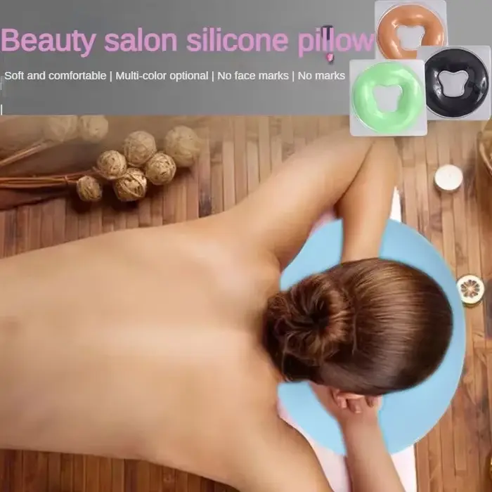 Coussin de massage en silicone souple pour SPA, réutilisable, antidérapant, sans film, pour salon, massage du visage, relaxation, coussin de beauté