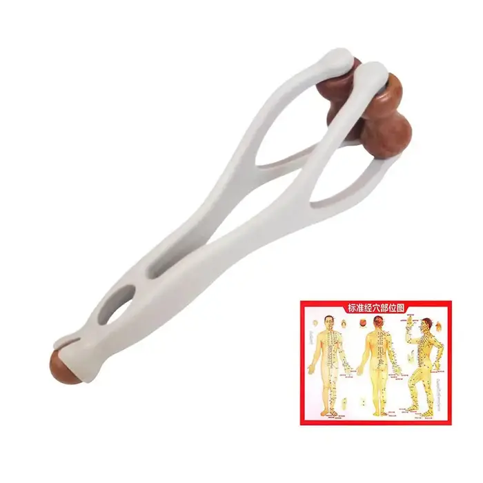 Masseur de main double face pour poignet et doigt