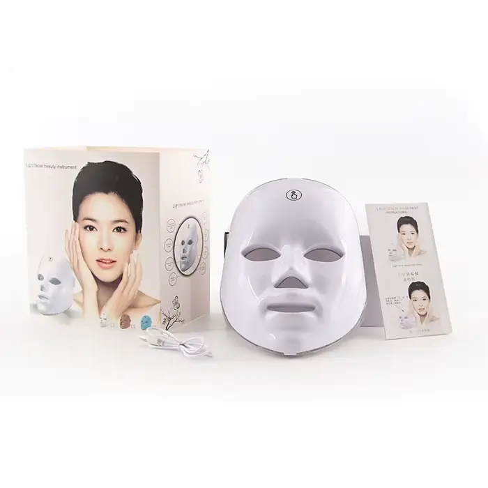 Masque Facial LED, thérapie à la lumière rouge, Photon, Anti-acné, élimination des rides, rajeunisse