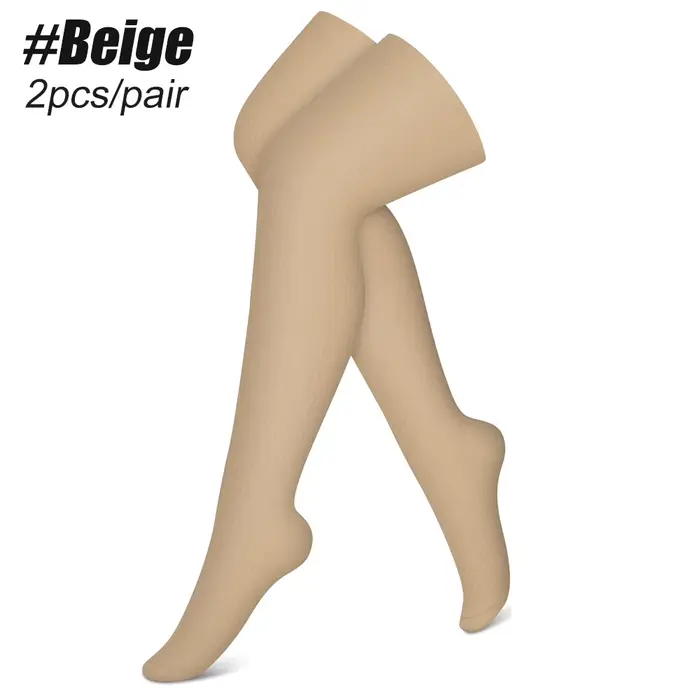 Bas de compression à hauteur de cuisse pour hommes et femmes, support fermé Parker, classe médicale 