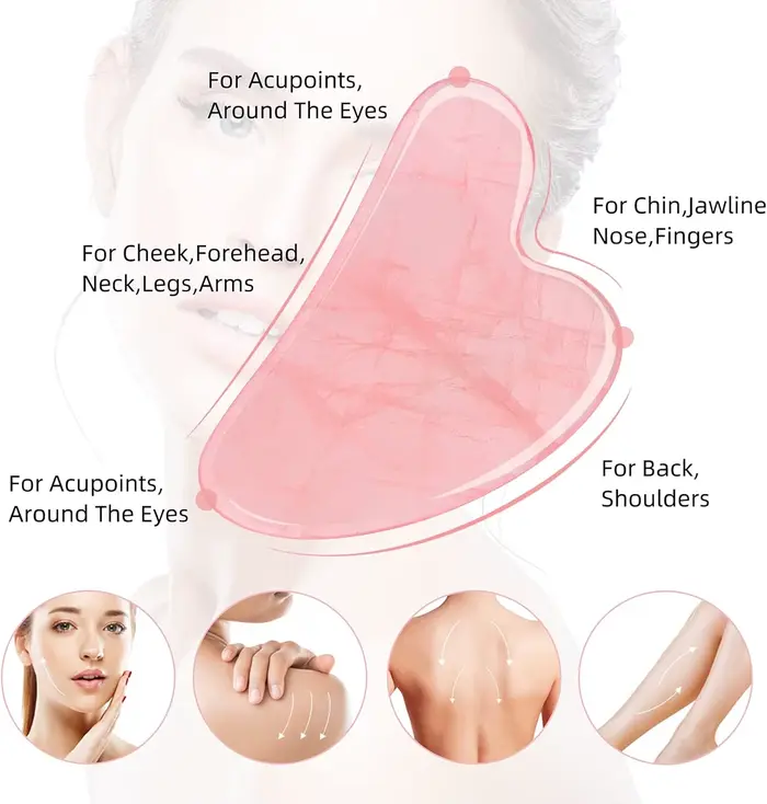 Outil facial Gua Sha, outil Guasha pour le visage