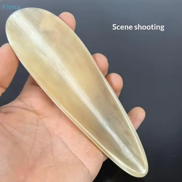 ✔ Outil de massage Gua Sha en corne de buffle naturelle