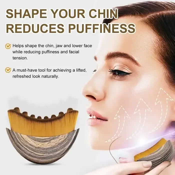 Brosse de massage pour drainage lymphatique du visage