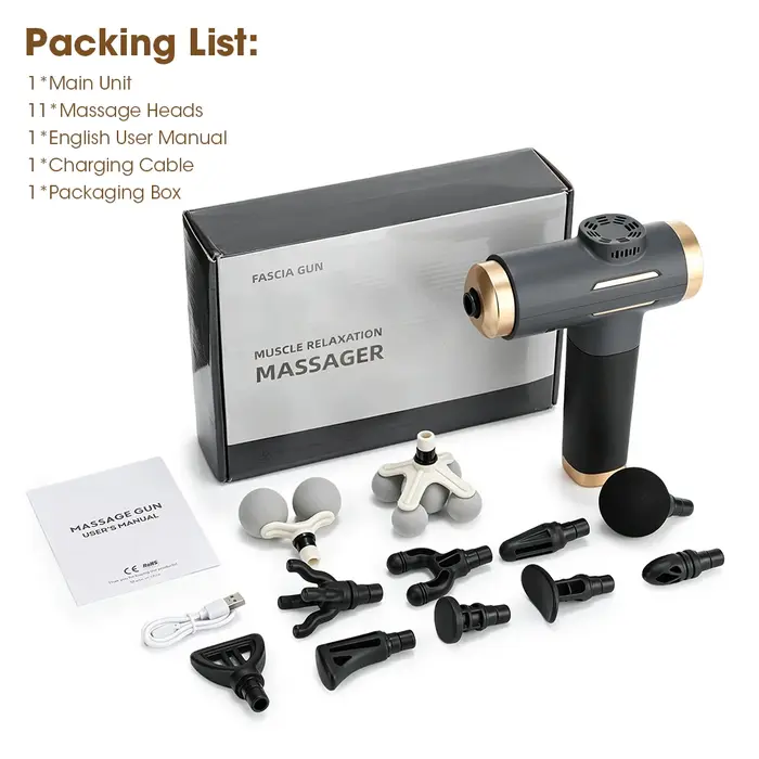 Pistolet de massage à percussion 24W 3200 tr/min