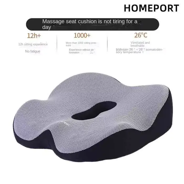 Coussin de siège correcteur d'inclinaison pelvienne, coussin de fesses en coton à mémoire de forme,