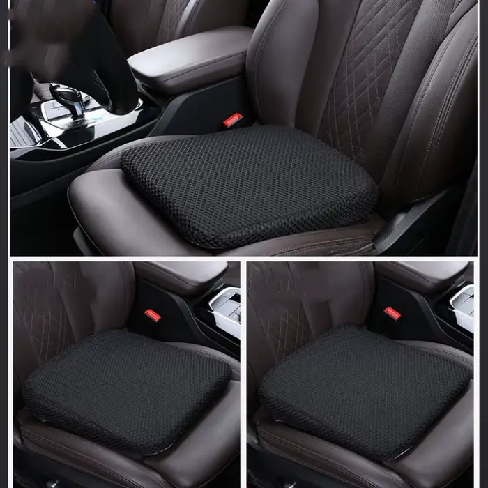 Coussin de siège de voiture rehausseur de 6 cm en mousse à mémoire de forme inclinée