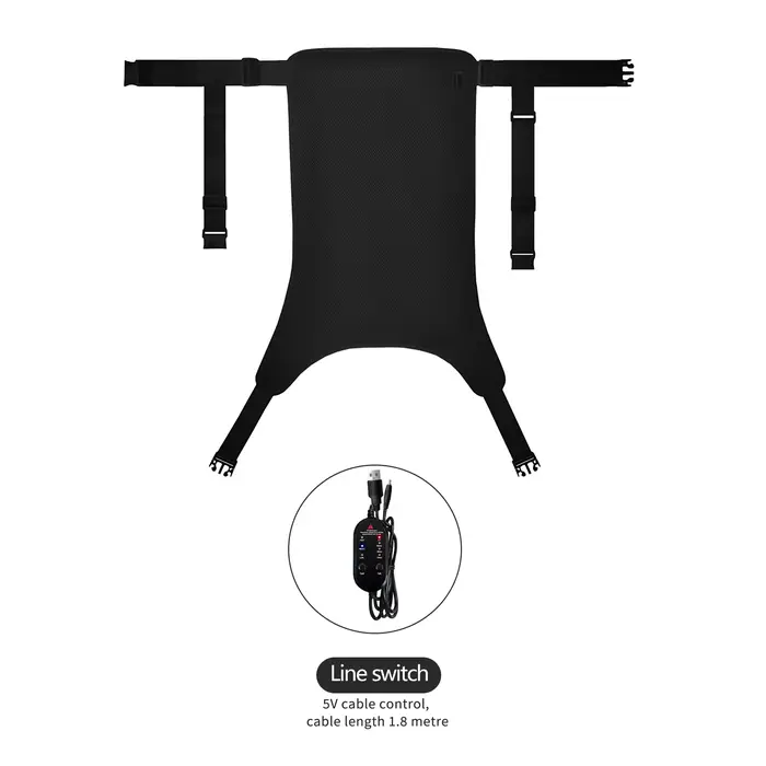 Coussin chauffant électrique USB pour le dos, protection bien-être à domicile, 3 modes de températur