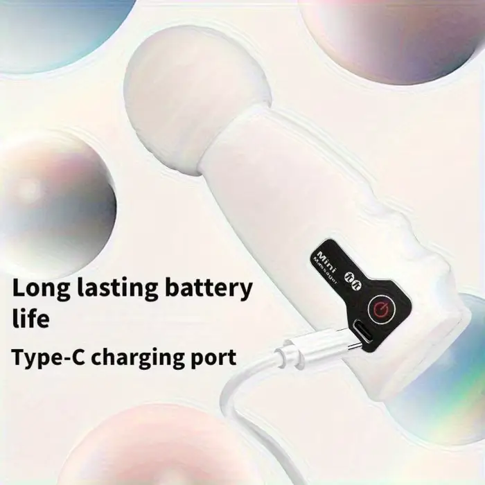 Mini masseur électrique portable, rechargeable par USB avec 4 réglages de vitesse, polyvalent pour le corps, le dos, le cou, les jambes et la taille