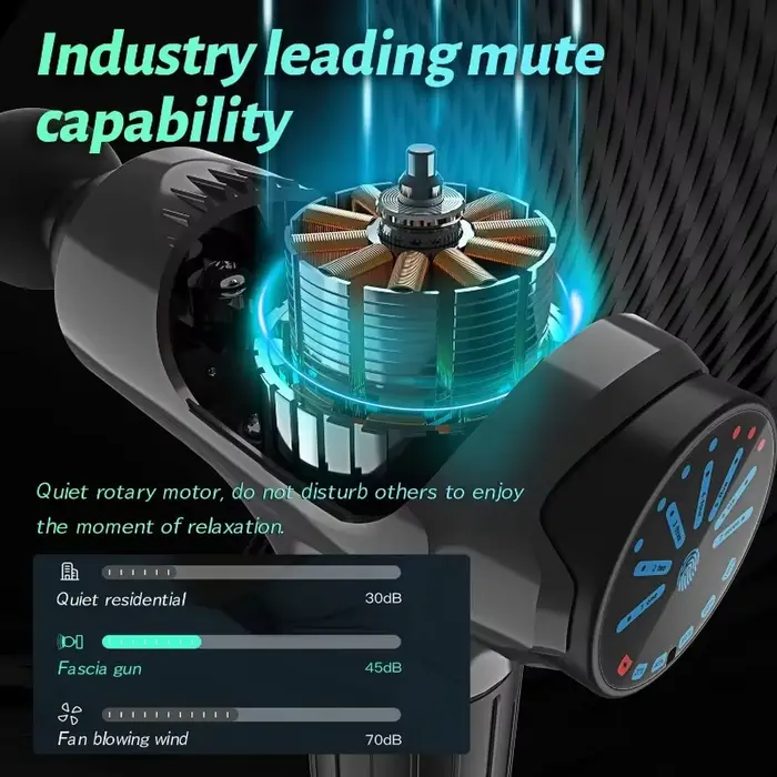 Pistolet de massage intelligent à vibrations professionnel