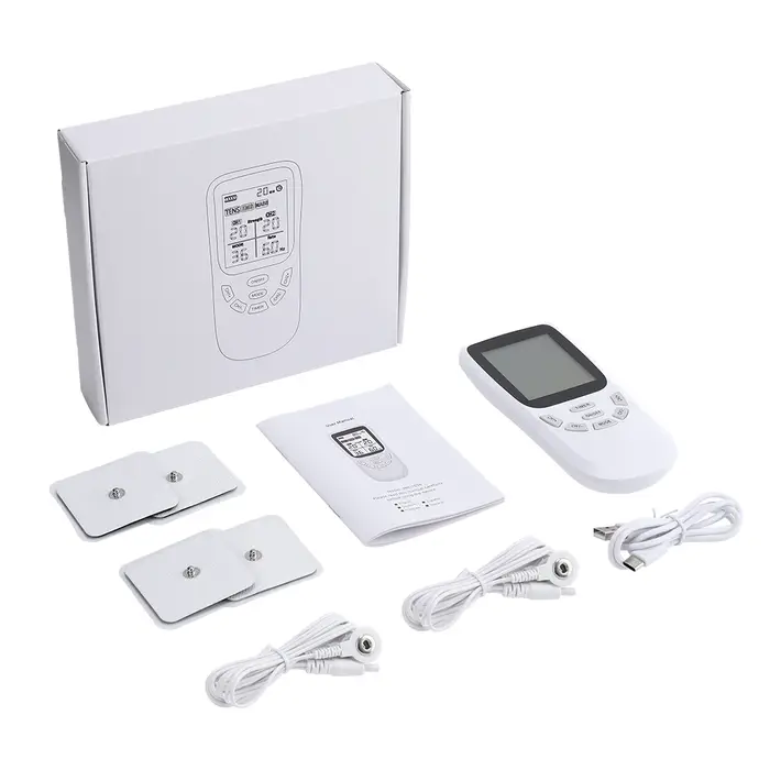 Stimulateur musculaire Tens 12 modes électrique EMS Acupuncture Massage corporel thérapie numérique Machine amincissante électrostimulateur